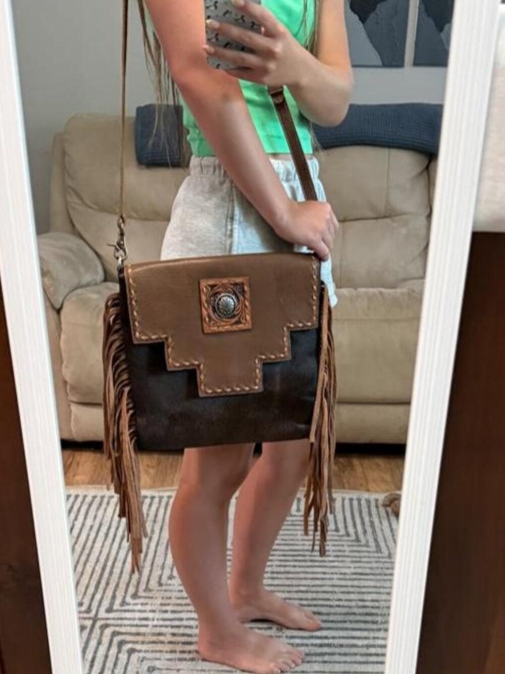 Red Dirt Hat Co. Leather Crossbody